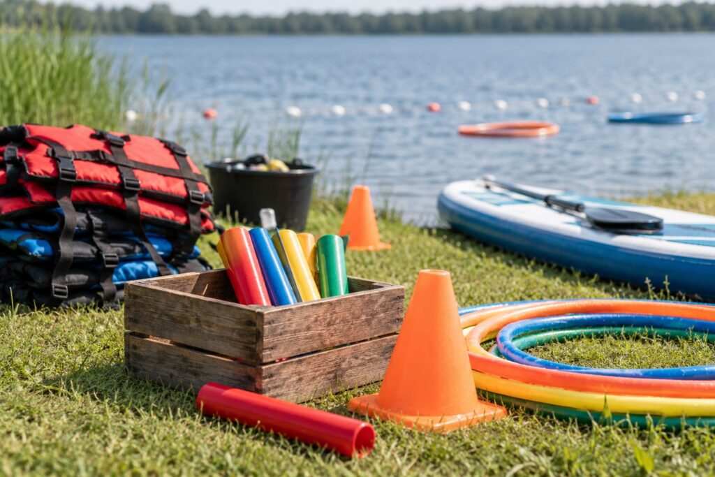 Water Games e Olimpiadi sul lago – attrezzature e ambientazione dell’esperienza